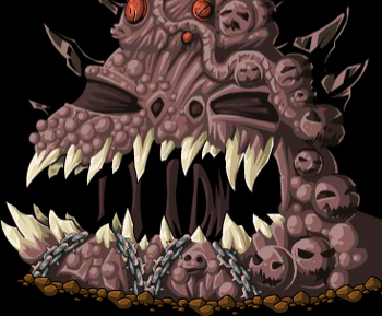 Raised form's battle sprite.