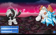 Registeel summoned against Regirock and Regice in the original Epic Battle Fantasy.