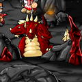 The Pyrohydra's overworld sprite; note Abyss and Czars' switched positions.